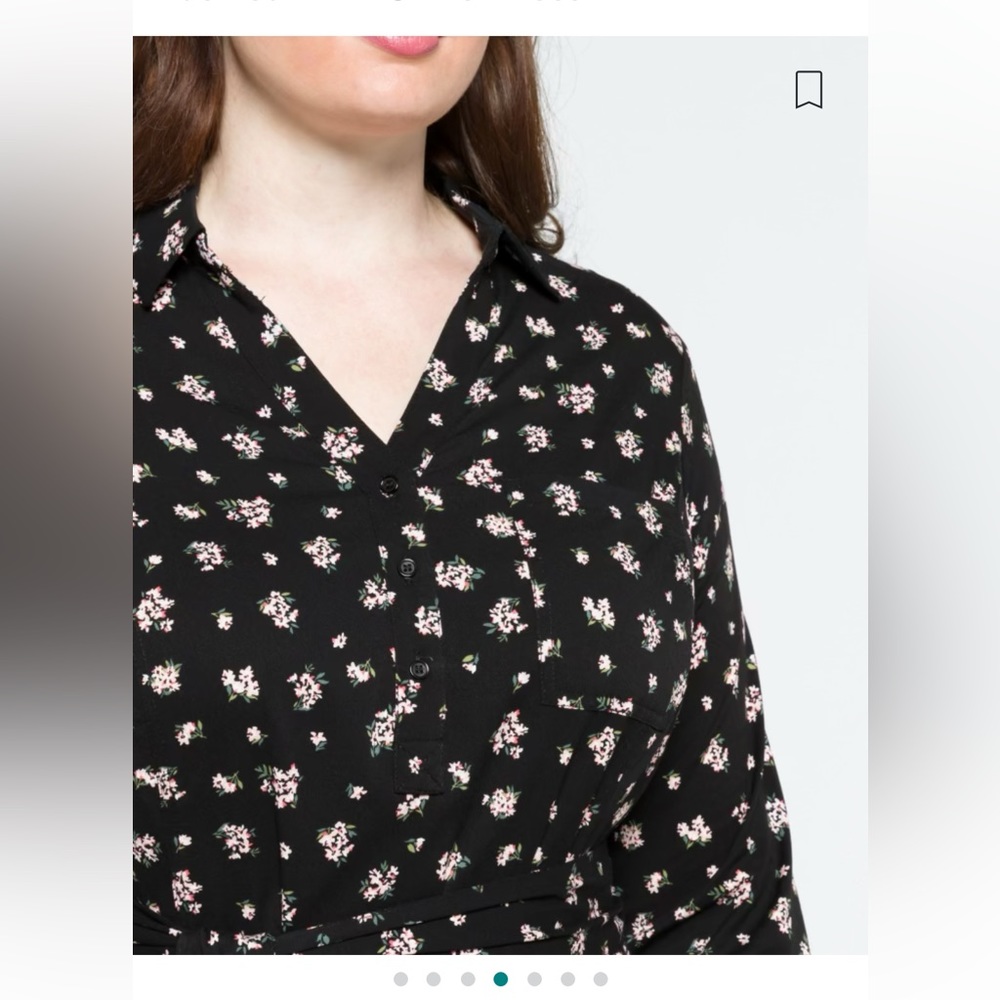 EUC Pretty Shirt Dress 🌸 - Picture 5 of 13